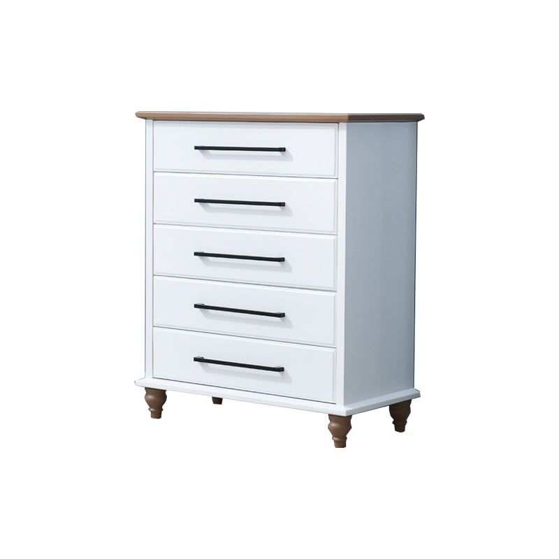 5 / 7 / 8 Drawers White Wooden Storage Chest Modern Style Storage Chest Dresser