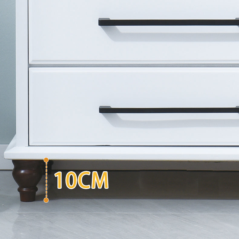 5 / 7 / 8 Drawers White Wooden Storage Chest Modern Style Storage Chest Dresser
