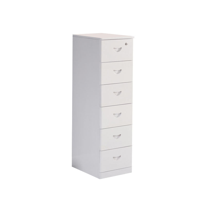 Wooden Lingerie Chest Modern Style Vertical Storage Chest Dresser with Wheel