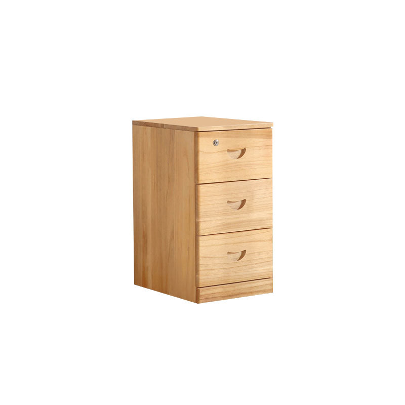 Wooden Lingerie Chest Modern Style Vertical Storage Chest Dresser with Wheel