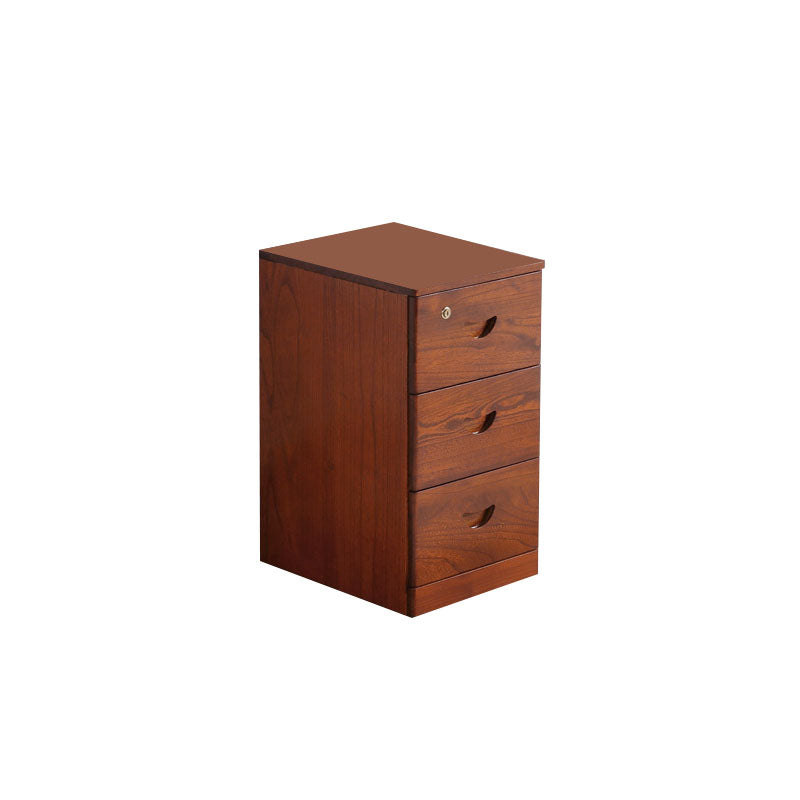 Wooden Lingerie Chest Modern Style Vertical Storage Chest Dresser with Wheel