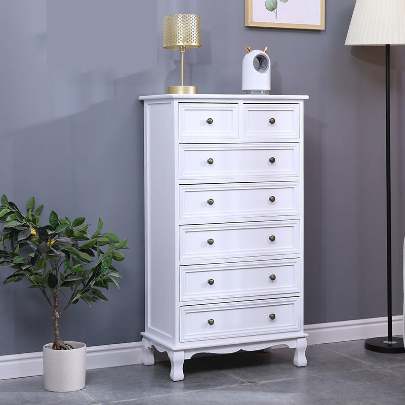 Solid Wood Storage Chest Retro Style Vertical Storage Chest Dresser