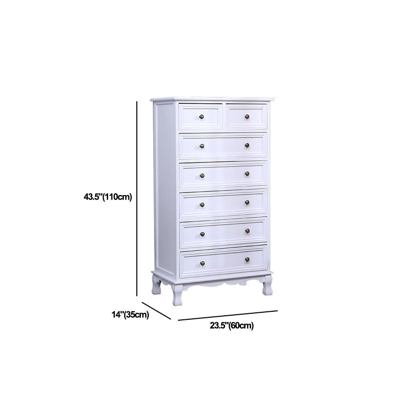 Solid Wood Storage Chest Retro Style Vertical Storage Chest Dresser