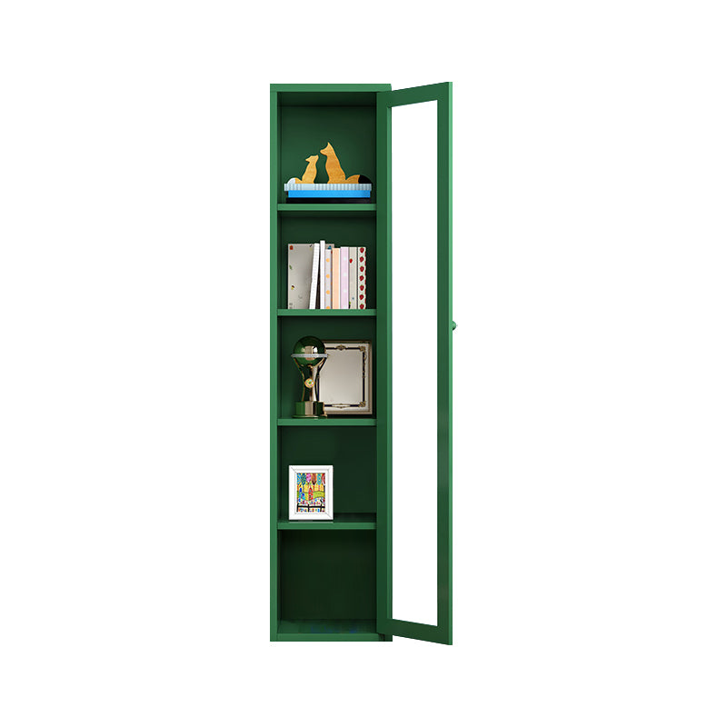 Closed Metal Bookshelf Modern Home Living Room Bedroom Standard Bookcase