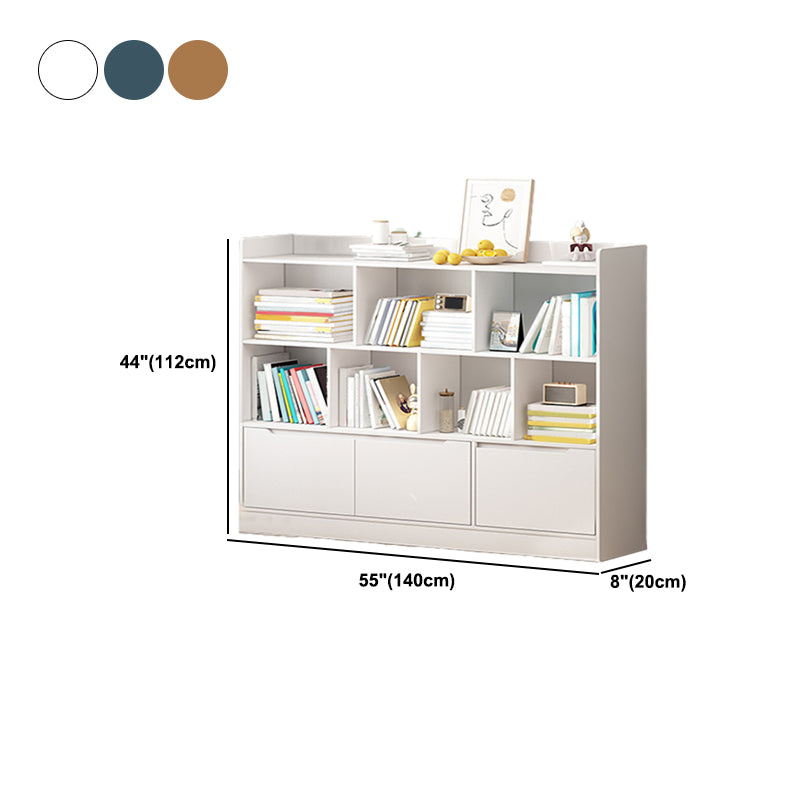 Scandinavian Engineer Wood Bookshelf 7.8" W Bookshelf for Home