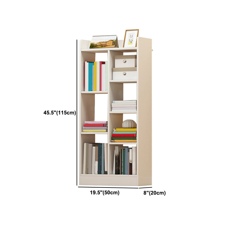 Scandinavian Engineer Wood Bookshelf 7.8" W Bookshelf for Home