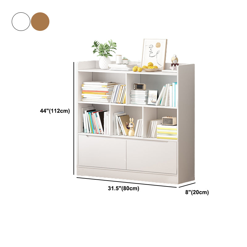 Scandinavian Engineer Wood Bookshelf 7.8" W Bookshelf for Home