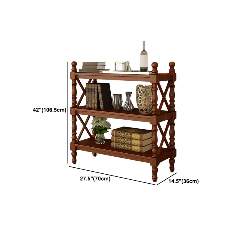 Scandinavian Study Room Bookshelf Solid Wood Etagere Bookcase