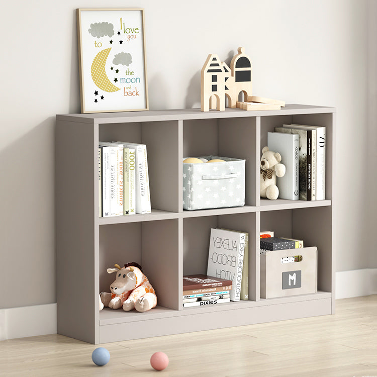 Contemporary Style Wood Bookshelf Closed Back Bookcase for Office