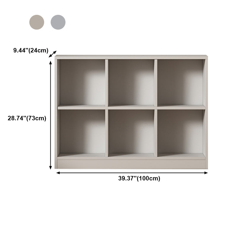 Contemporary Style Wood Bookshelf Closed Back Bookcase for Office