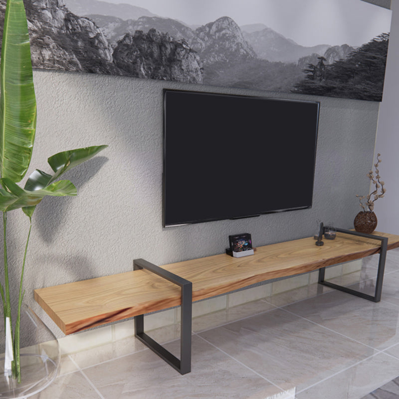 17.72"H TV Stand Industrial Style TV Solid Wood Stand Console for Living Room