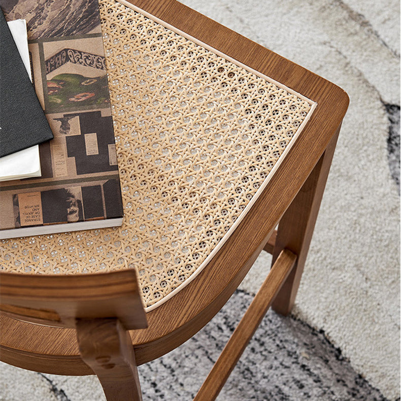 Modern Style Bar-stool Wooden Counter Bar Stool with Wood Legs for Home