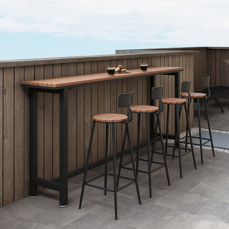 1/4/5 Pieces Wood Bar Stool and Table Set Matte Finish Home Bar Set
