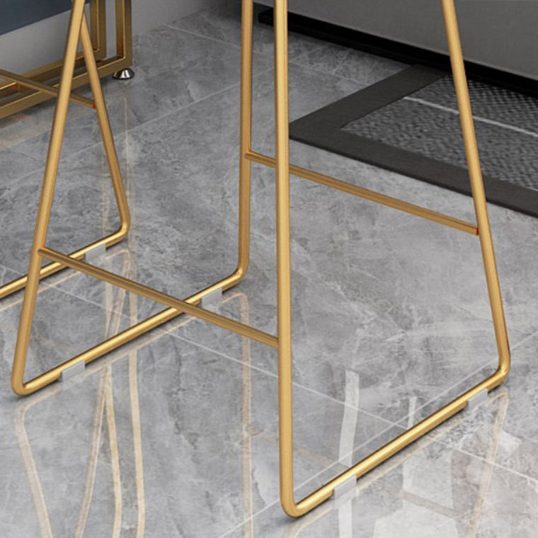 1/2/3 Pieces Glam Style Bar Table Set Oval Bistro Set with White Stone Top