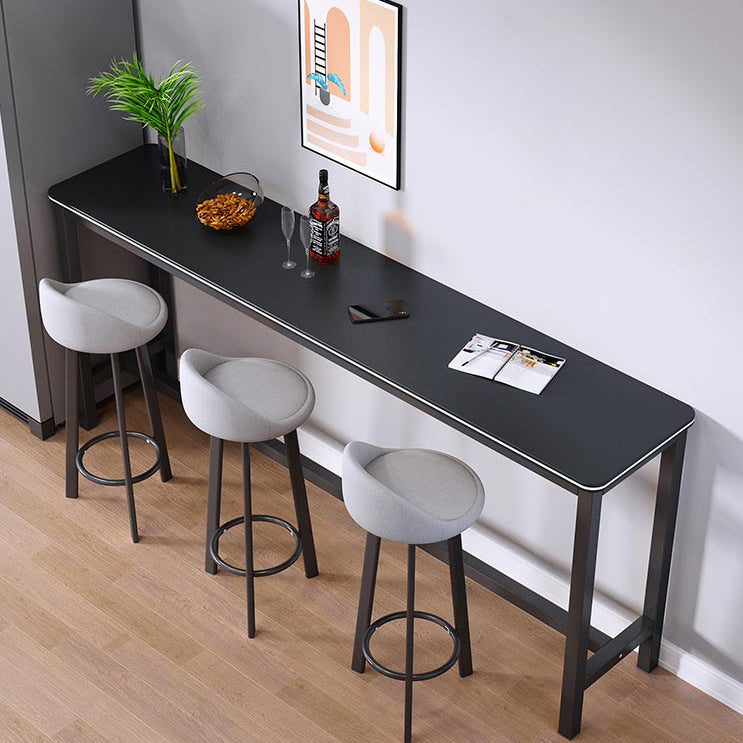 1/3/4/5 Pieces Wood Bar Table Set Matte Finish Modern Bar Set