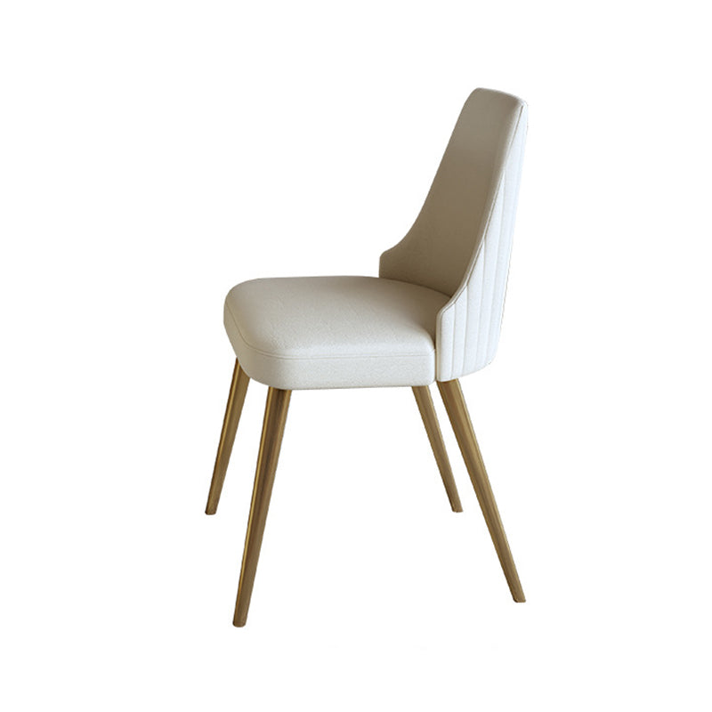 Scandinavian Round Dining Table Sets 1/4/5/7 Pieces Leather Dining Table and Chairs