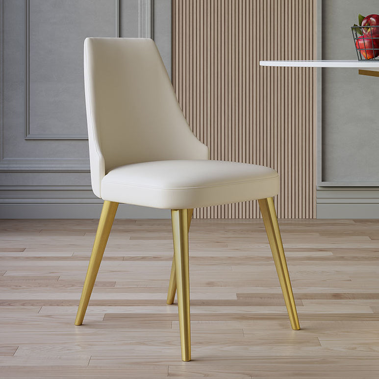 Scandinavian Round Dining Table Sets 1/4/5/7 Pieces Leather Dining Table and Chairs