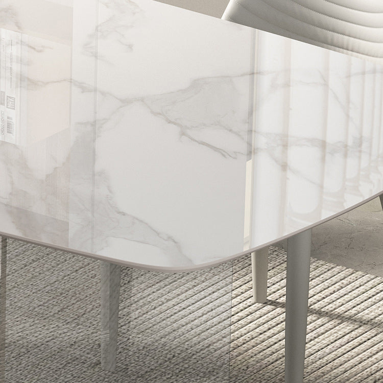 Designer Style Rectangle Dining Table Set 1/4/5 Pieces Acrylic Dining Table