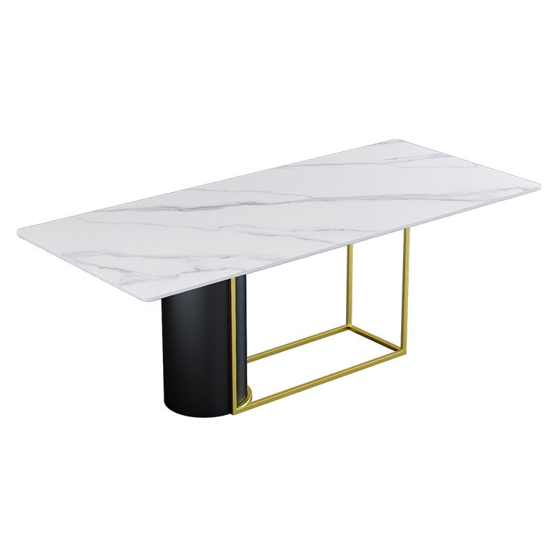 Nordic 1/5 Pieces Dining Set Rectangle Stone Dining Table for Dining Room Kitchen