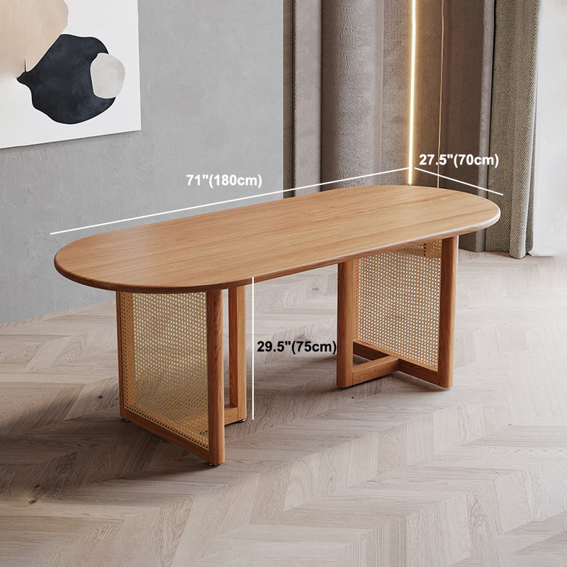 Contemporary Style Dining Table Solid Wood Dinette Table for Home and Kitchen
