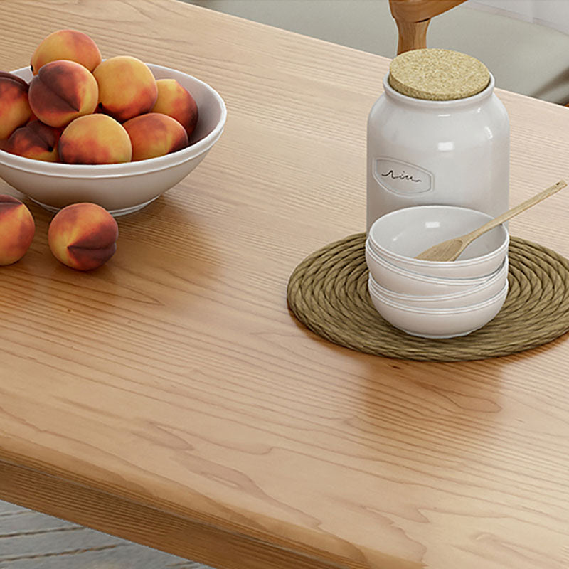 Rectangle Dining Site Table Pine Solid Wood Dining Room Furniture