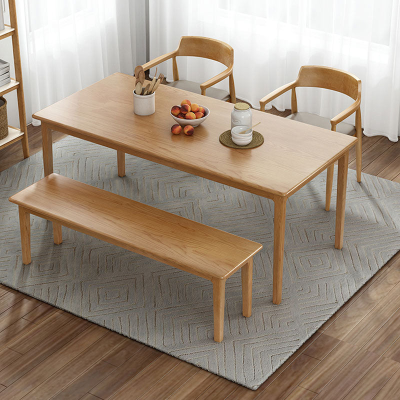 Rectangle Dining Site Table Pine Solid Wood Dining Room Furniture
