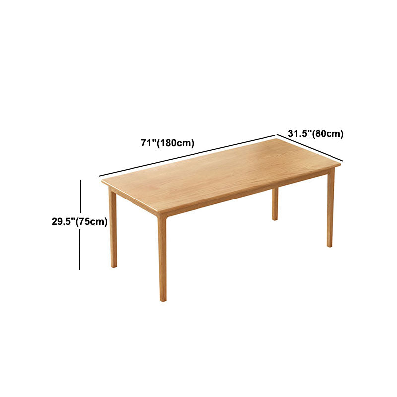 Rectangle Dining Site Table Pine Solid Wood Dining Room Furniture
