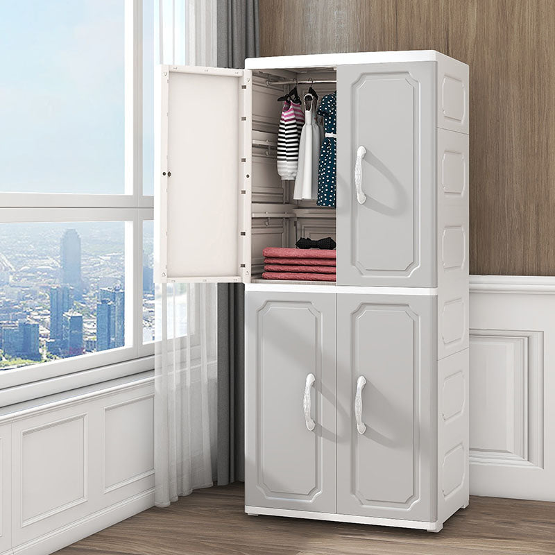 Contemporary Style Wardrobe Plastic Wardrobe Closet for Bedroom