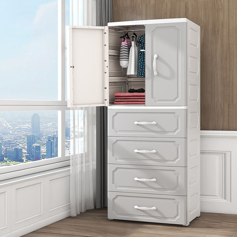 Contemporary Style Wardrobe Plastic Wardrobe Closet for Bedroom