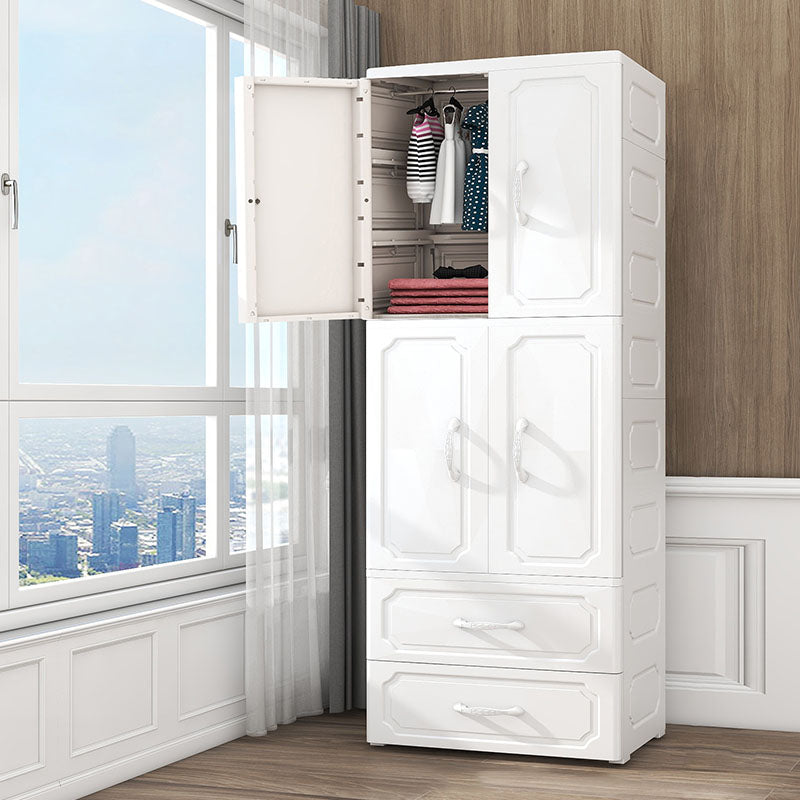 Contemporary Style Wardrobe Plastic Wardrobe Closet for Bedroom