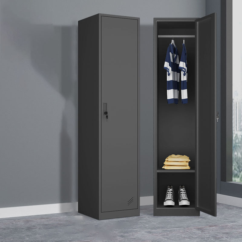 Steel Storage Cabinet Contemporary Wardrobe Armoire for Bedroom