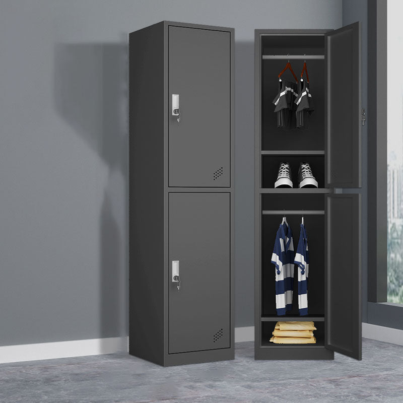 Steel Storage Cabinet Contemporary Wardrobe Armoire for Bedroom