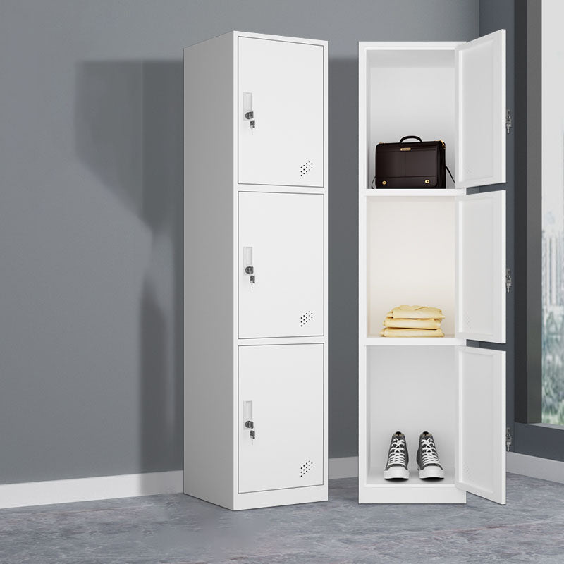 Steel Storage Cabinet Contemporary Wardrobe Armoire for Bedroom