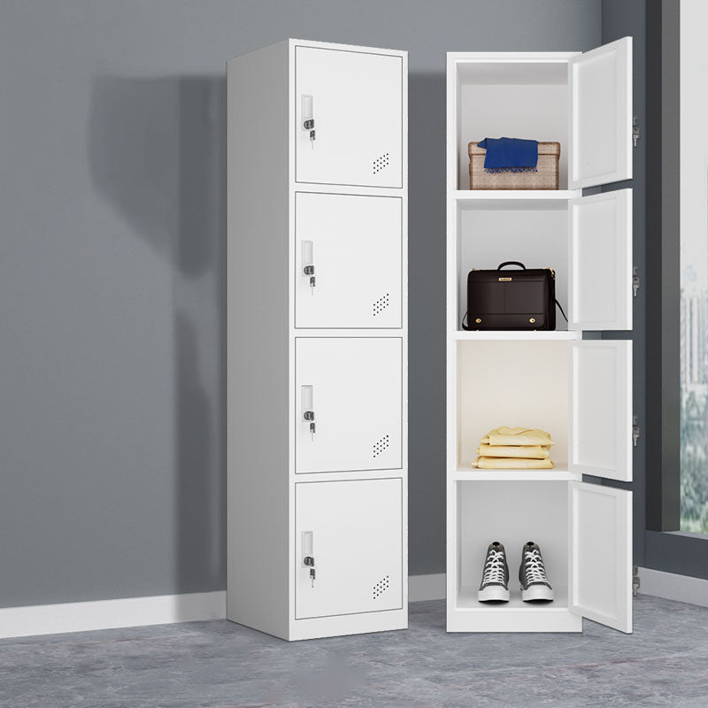 Steel Storage Cabinet Contemporary Wardrobe Armoire for Bedroom