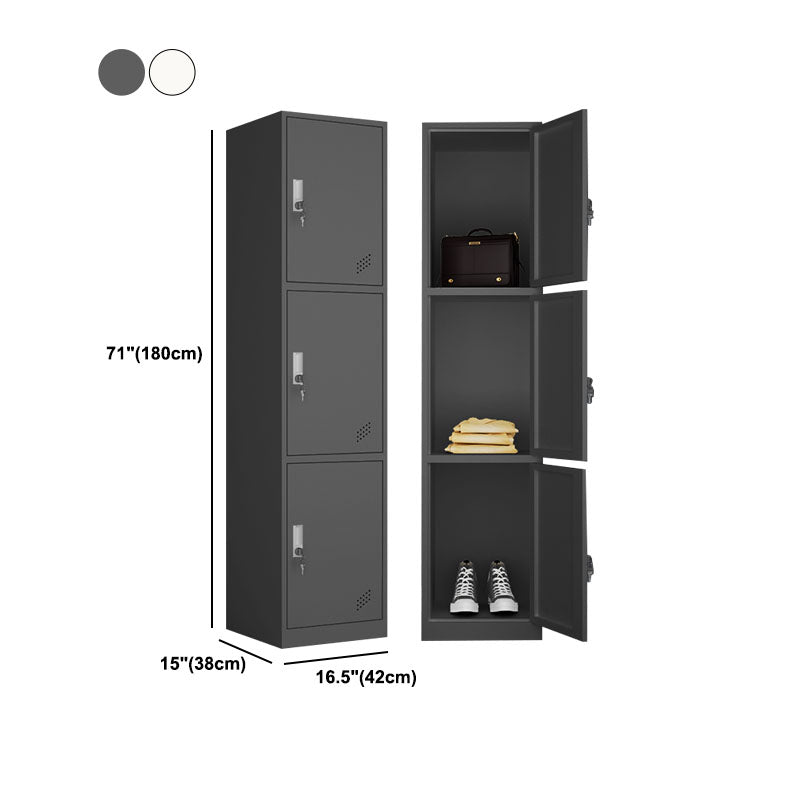 Steel Storage Cabinet Contemporary Wardrobe Armoire for Bedroom