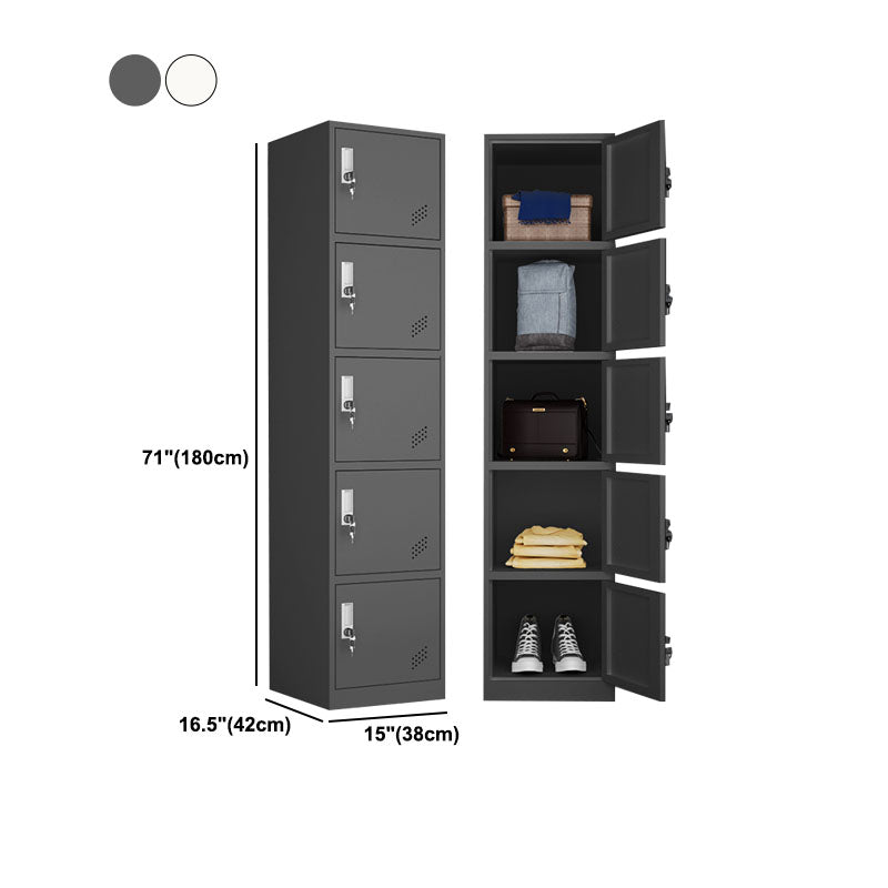 Steel Storage Cabinet Contemporary Wardrobe Armoire for Bedroom