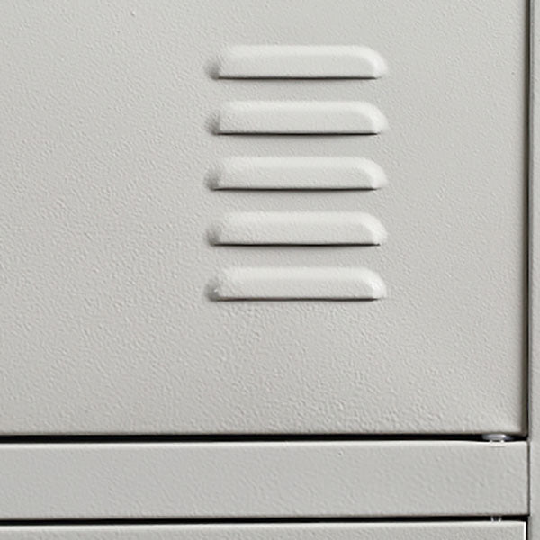 White Hinged Wardrobe Armoire Steel Storage Cabinet for Bedroom