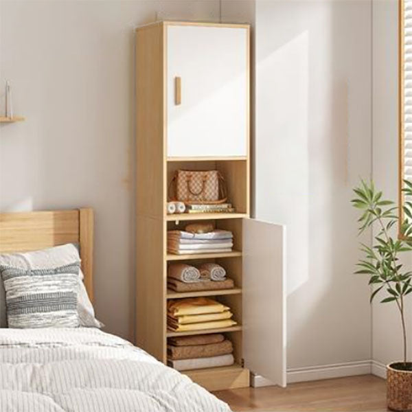 Non-Hanging Armoire Cabinet Engineered Wood Wardrobe Armoire