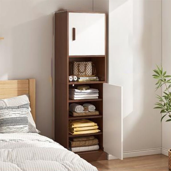 Non-Hanging Armoire Cabinet Engineered Wood Wardrobe Armoire