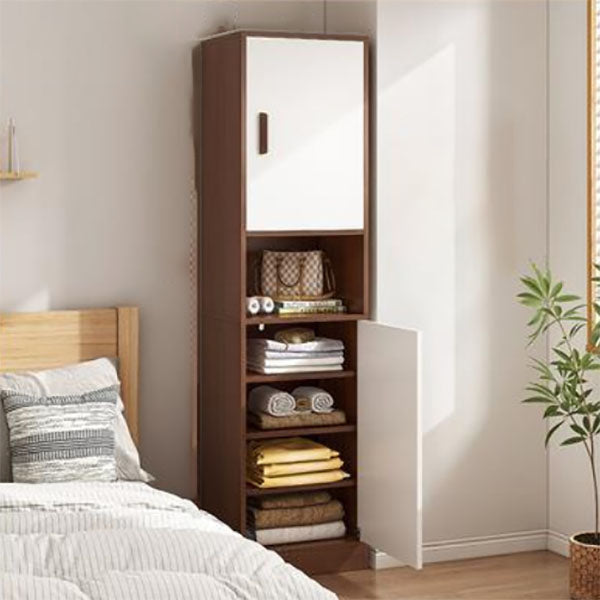 Non-Hanging Armoire Cabinet Engineered Wood Wardrobe Armoire
