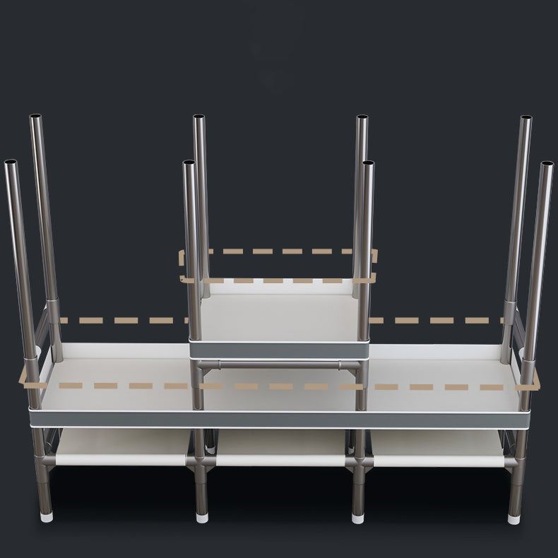 Contemporary Style Wardrobe Armoire Steel Frame Wardrobe Cabinet for Bedroom