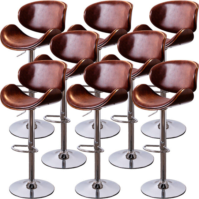 Industrial Liftable Bar-stool Metal Counter Bar Stool with Metal Legs for Kitchen