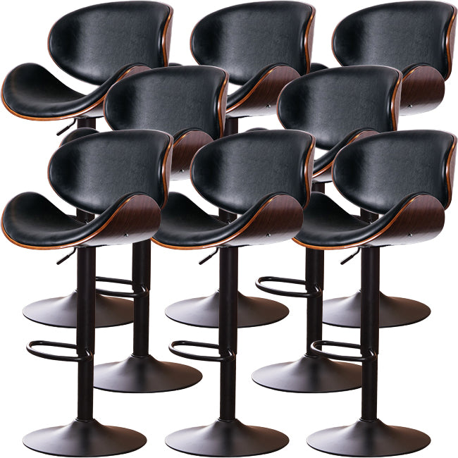 Industrial Liftable Bar-stool Metal Counter Bar Stool with Metal Legs for Kitchen