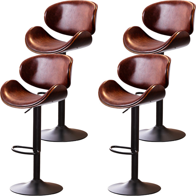 Industrial Liftable Bar-stool Metal Counter Bar Stool with Metal Legs for Kitchen