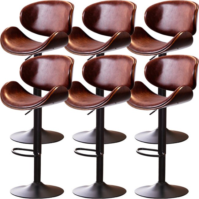 Industrial Liftable Bar-stool Metal Counter Bar Stool with Metal Legs for Kitchen