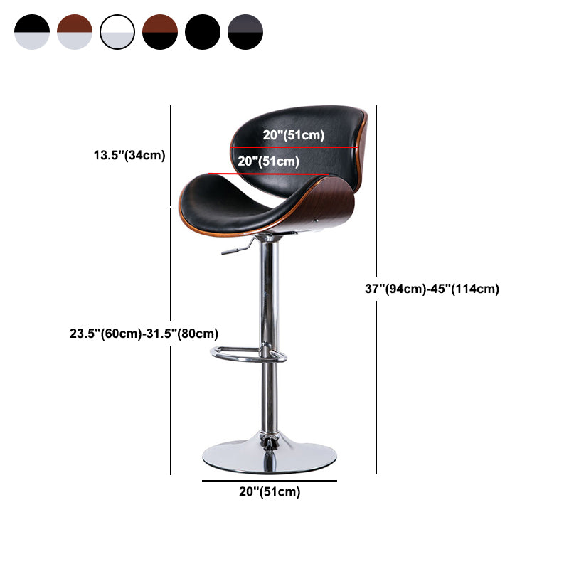 Industrial Liftable Bar-stool Metal Counter Bar Stool with Metal Legs for Kitchen