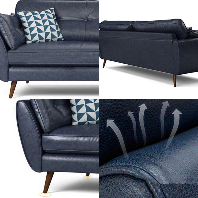 Glam Tufted Split-Back Standard Living Room Pillow Top Arm Sofa