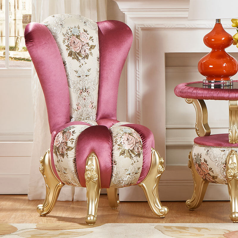 Velvet Armless Parsons Chair with Split Back, 18.11" W √ó 18.11" L √ó 38.19" H