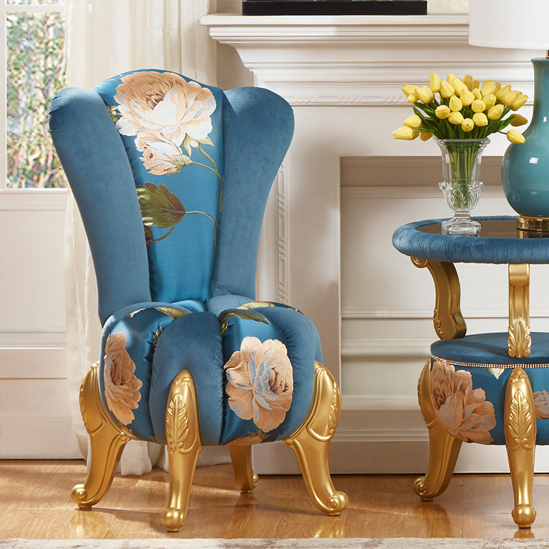 Velvet Armless Parsons Chair with Split Back, 18.11" W √ó 18.11" L √ó 38.19" H