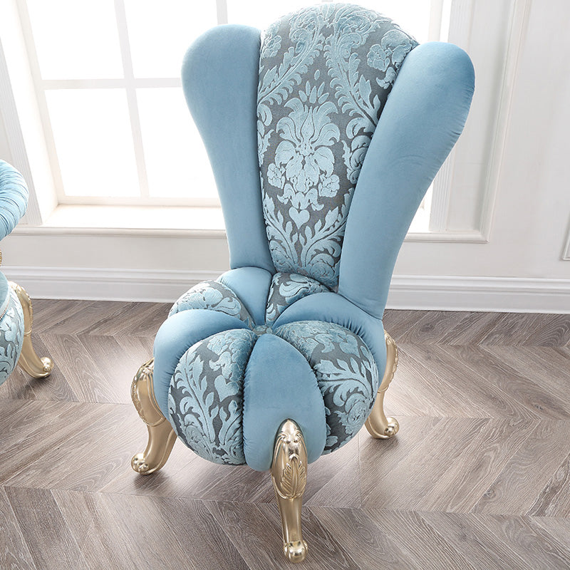 Velvet Armless Parsons Chair with Split Back, 18.11" W √ó 18.11" L √ó 38.19" H